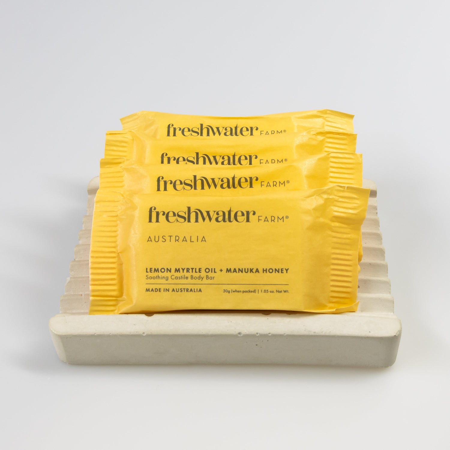 NEW MINI BODY BAR 30g | Soothing Lemon Myrtle Oil + Manuka Honey (Pack of 32)
