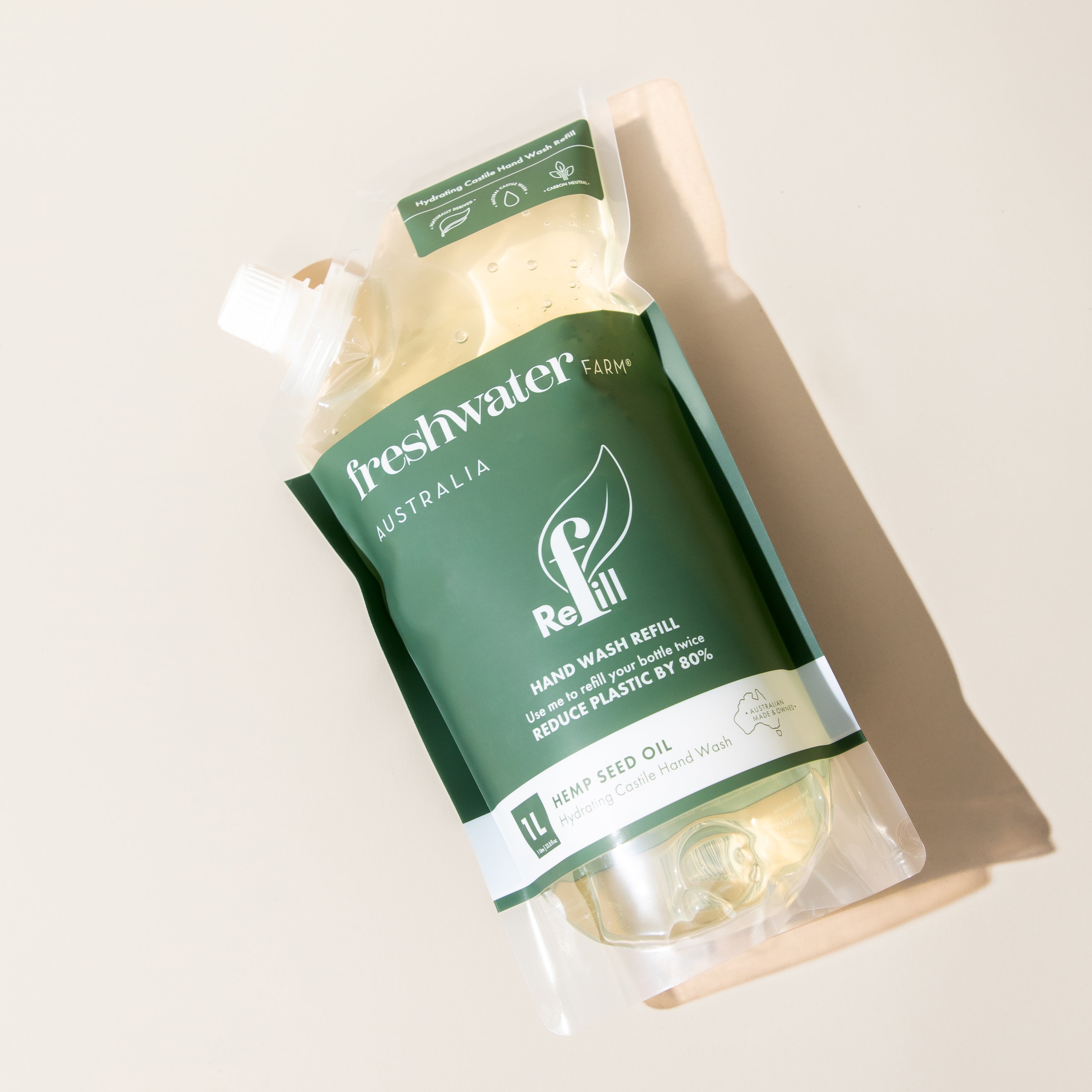 HAND WASH REFILL | Hydrating Hemp Seed Oil Pouch Refill 1L