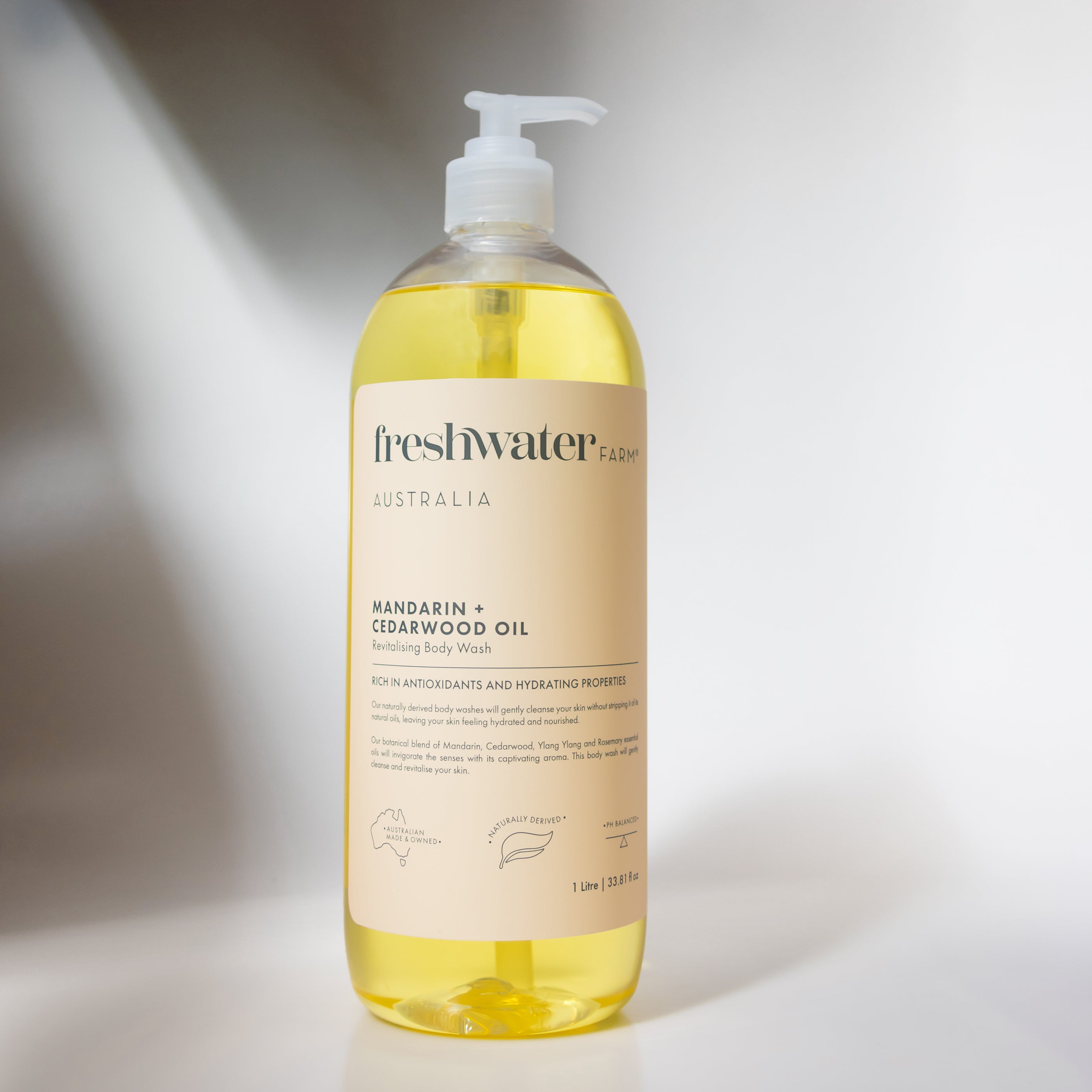 NEW BODY WASH | Mandarin + Cedarwood 1 Litre