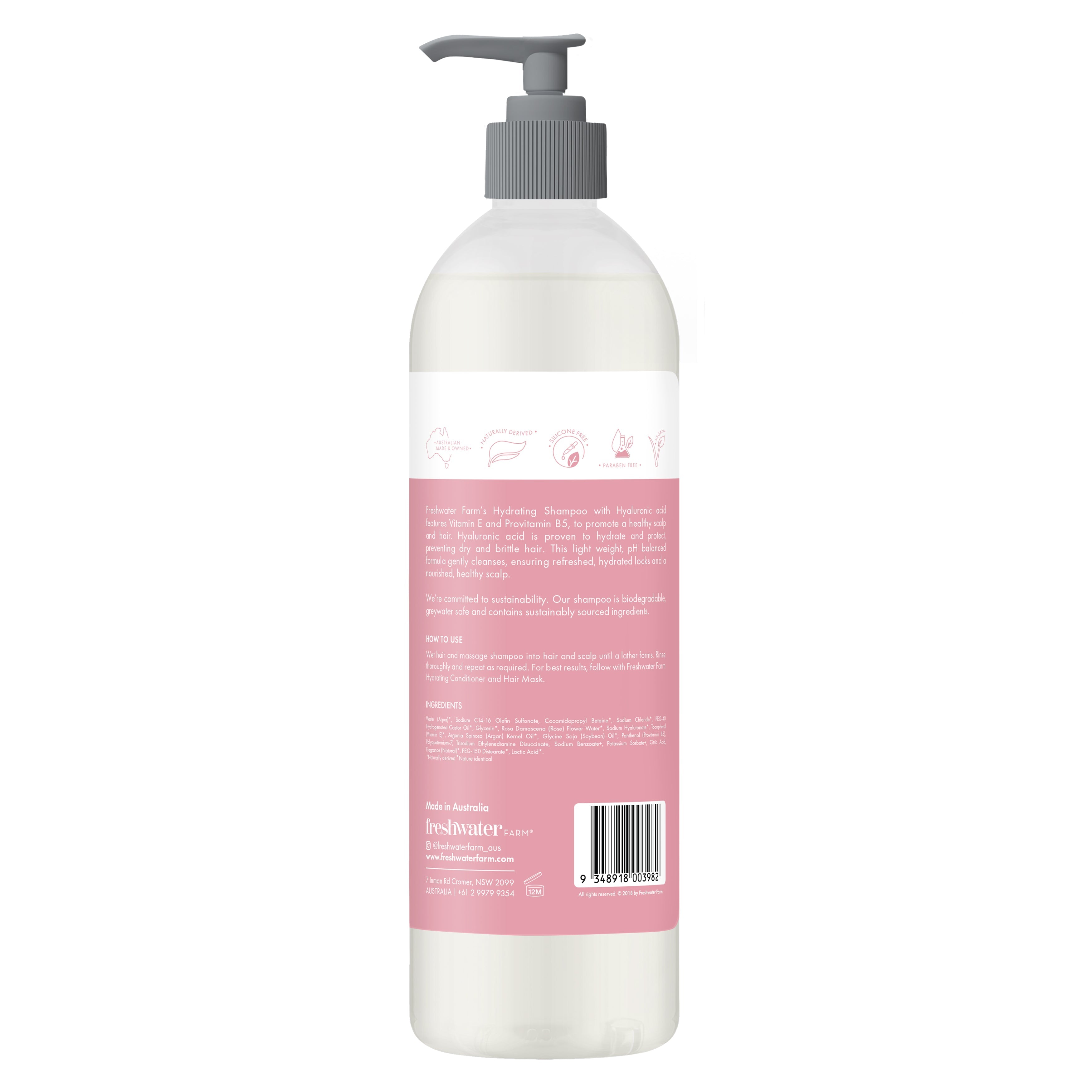 Hydrating Hyaluronic Shampoo 500ml
