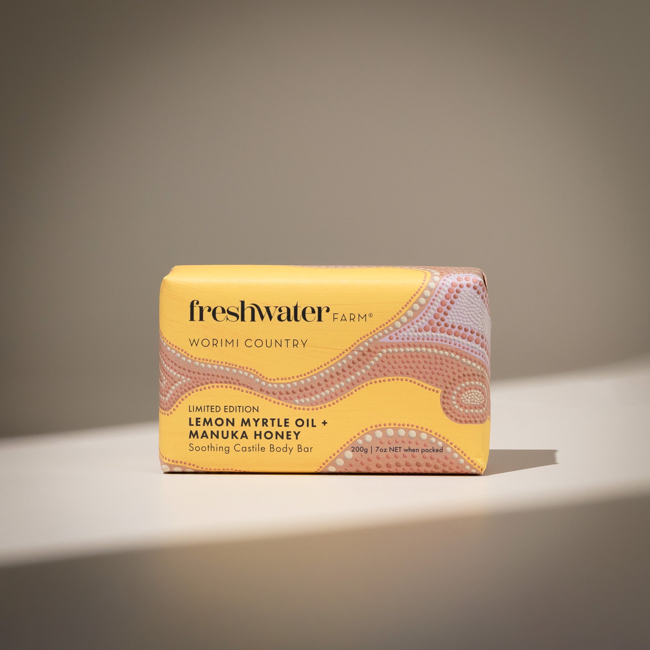 LIMITED EDITION BODY BAR | Soothing Lemon Myrtle Oil + Manuka Honey 200g