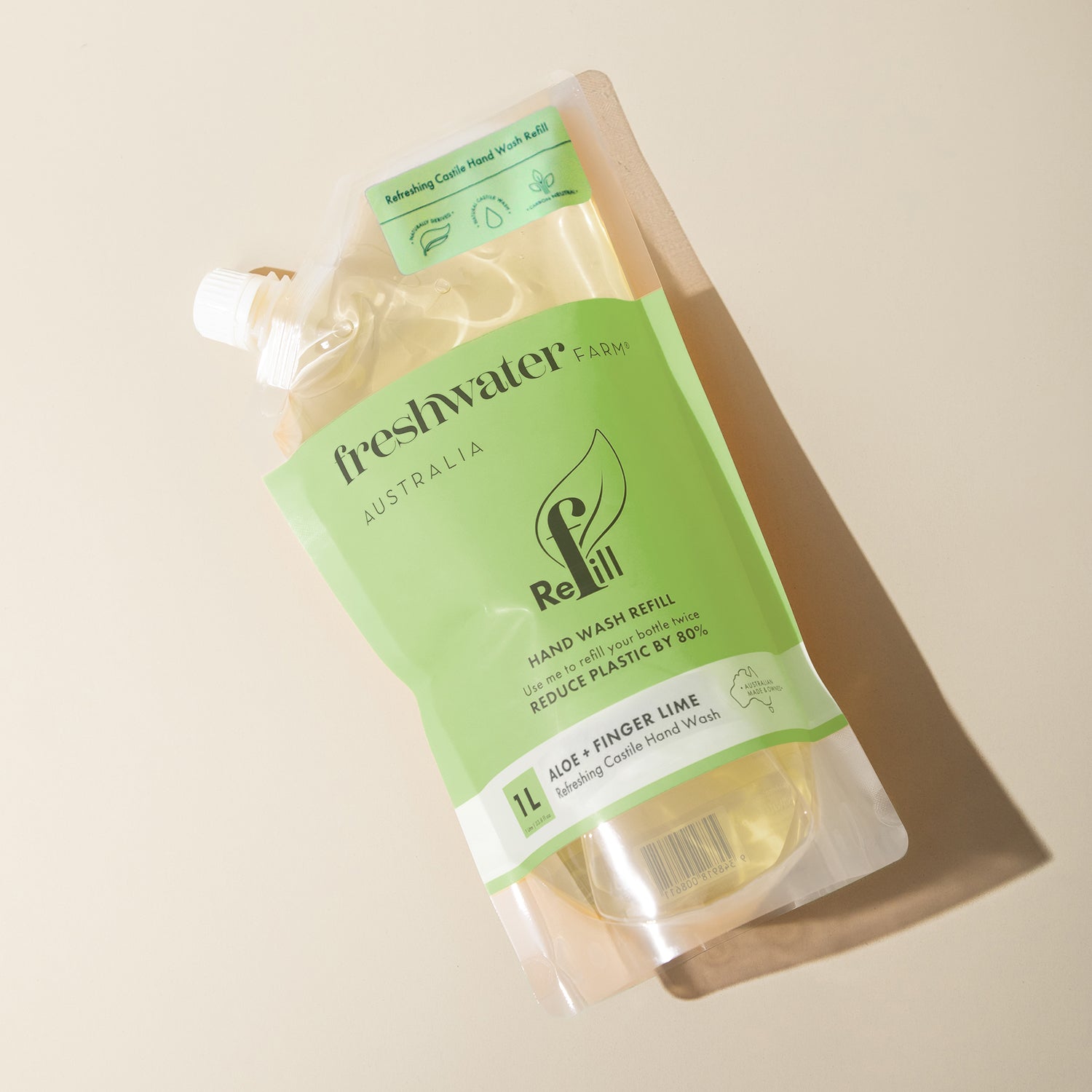 NEW HAND WASH REFILL | Refreshing Aloe + Finger Lime Pouch Refill 1L