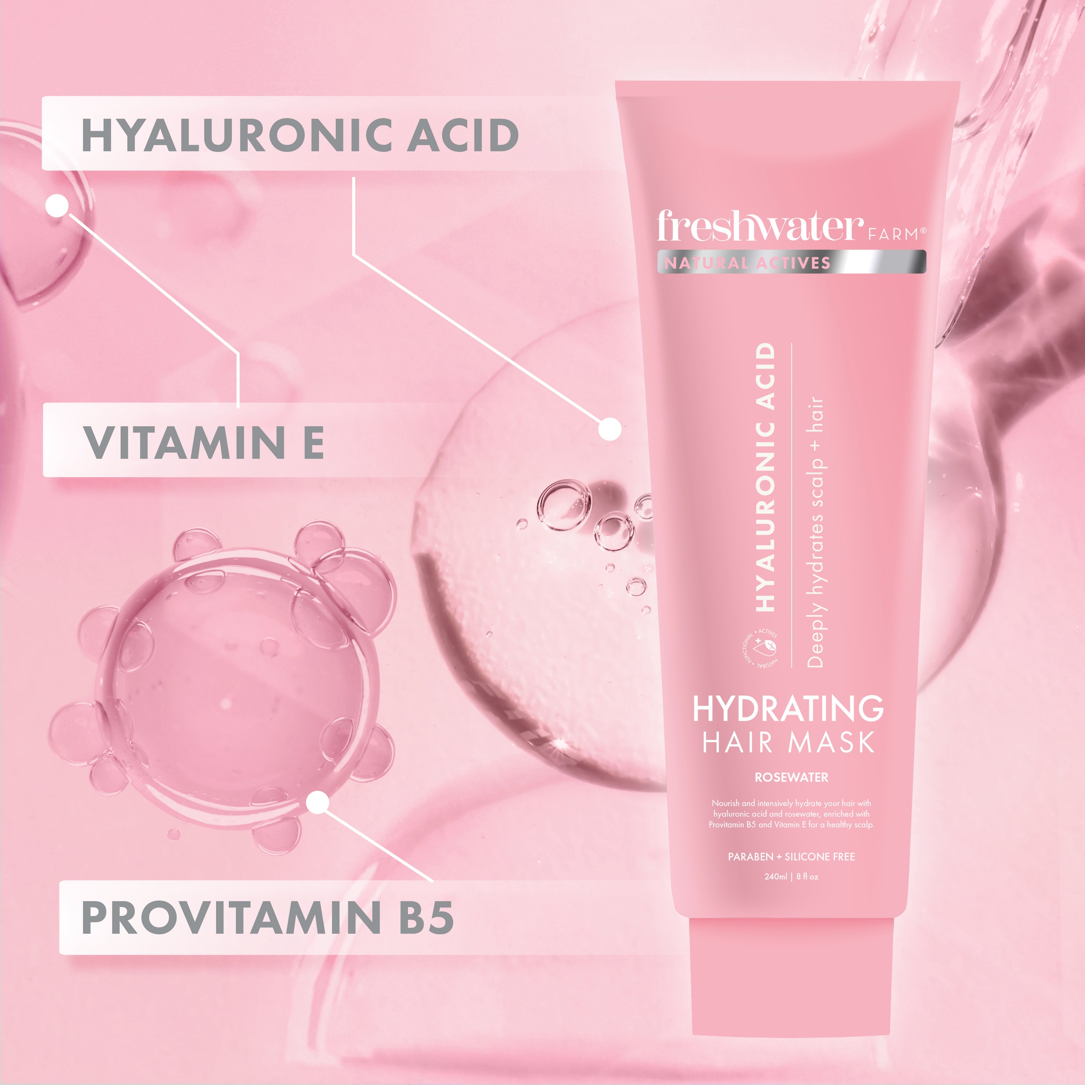 Hydrating Hyaluronic Hair Mask 240ml
