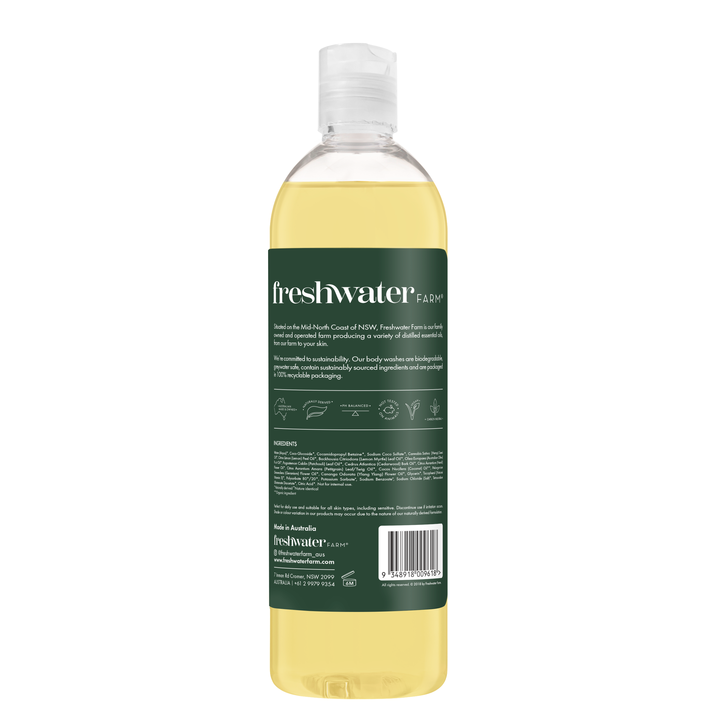 BODY WASH | Hydrating Hemp Seed Oil 500ml