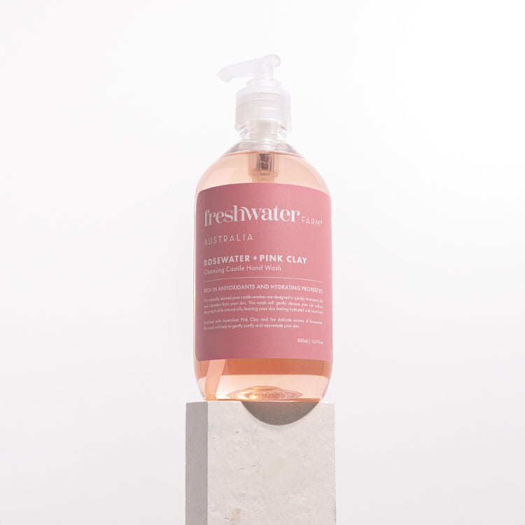 HAND WASH | Cleansing Rosewater + Pink Clay 500ml