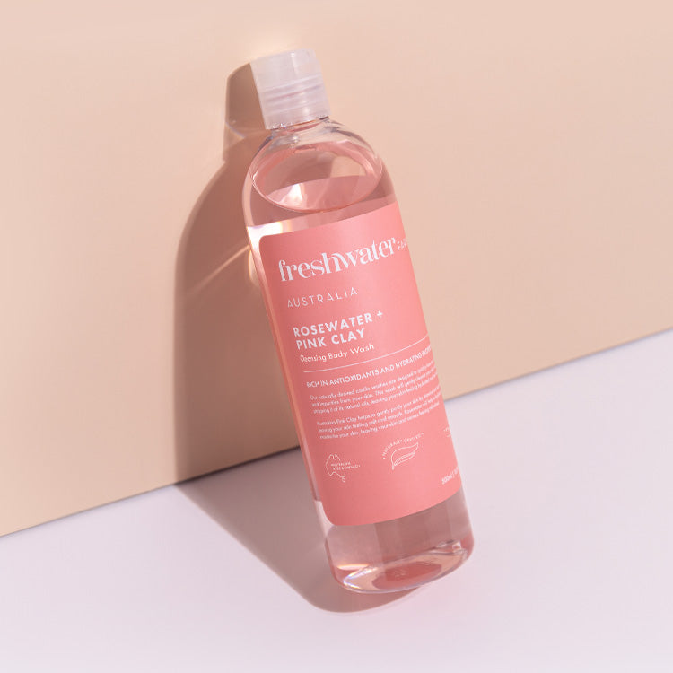 BODY WASH | Cleansing Rosewater + Pink Clay 500ml