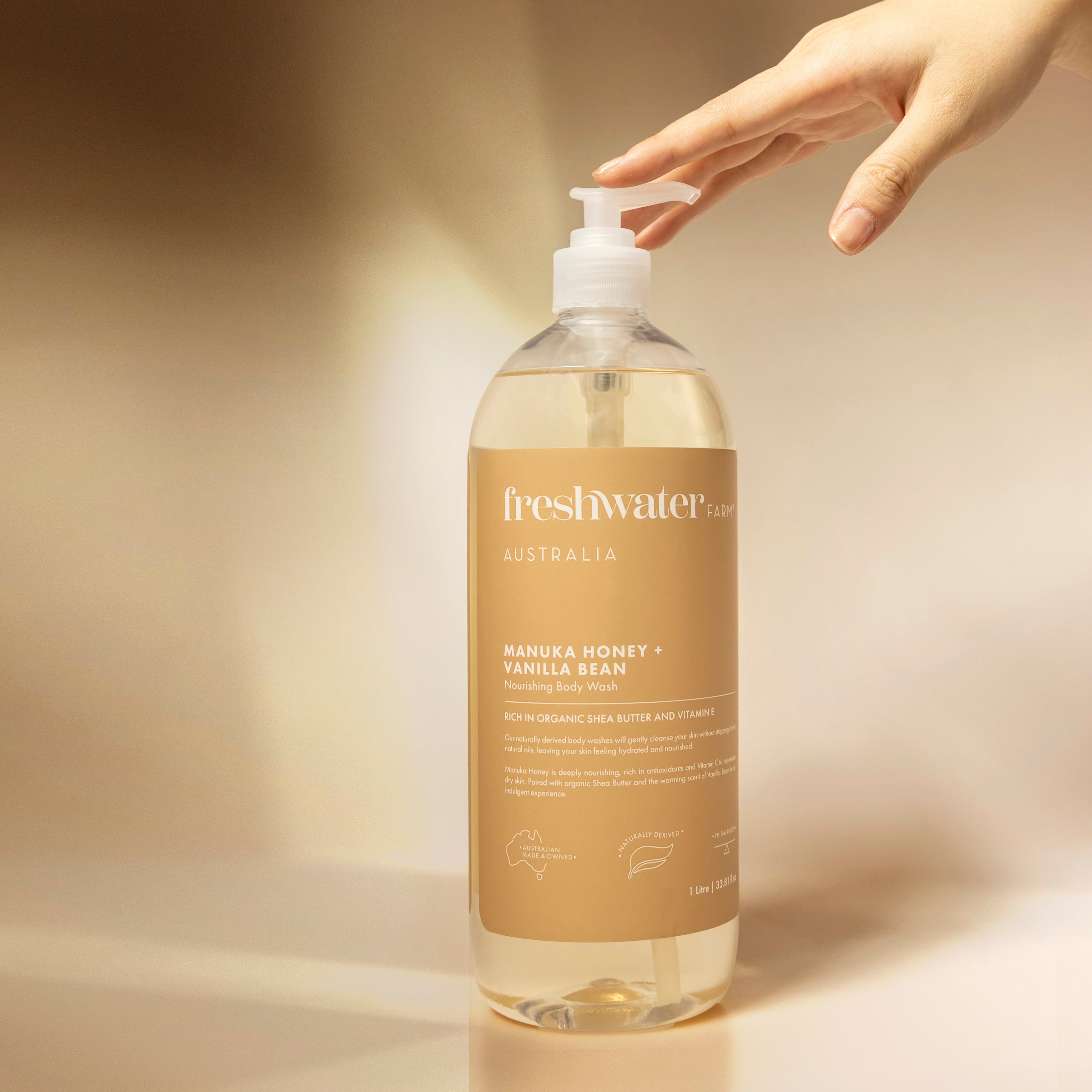 BODY WASH | Manuka Honey + Vanilla Bean 1 Litre
