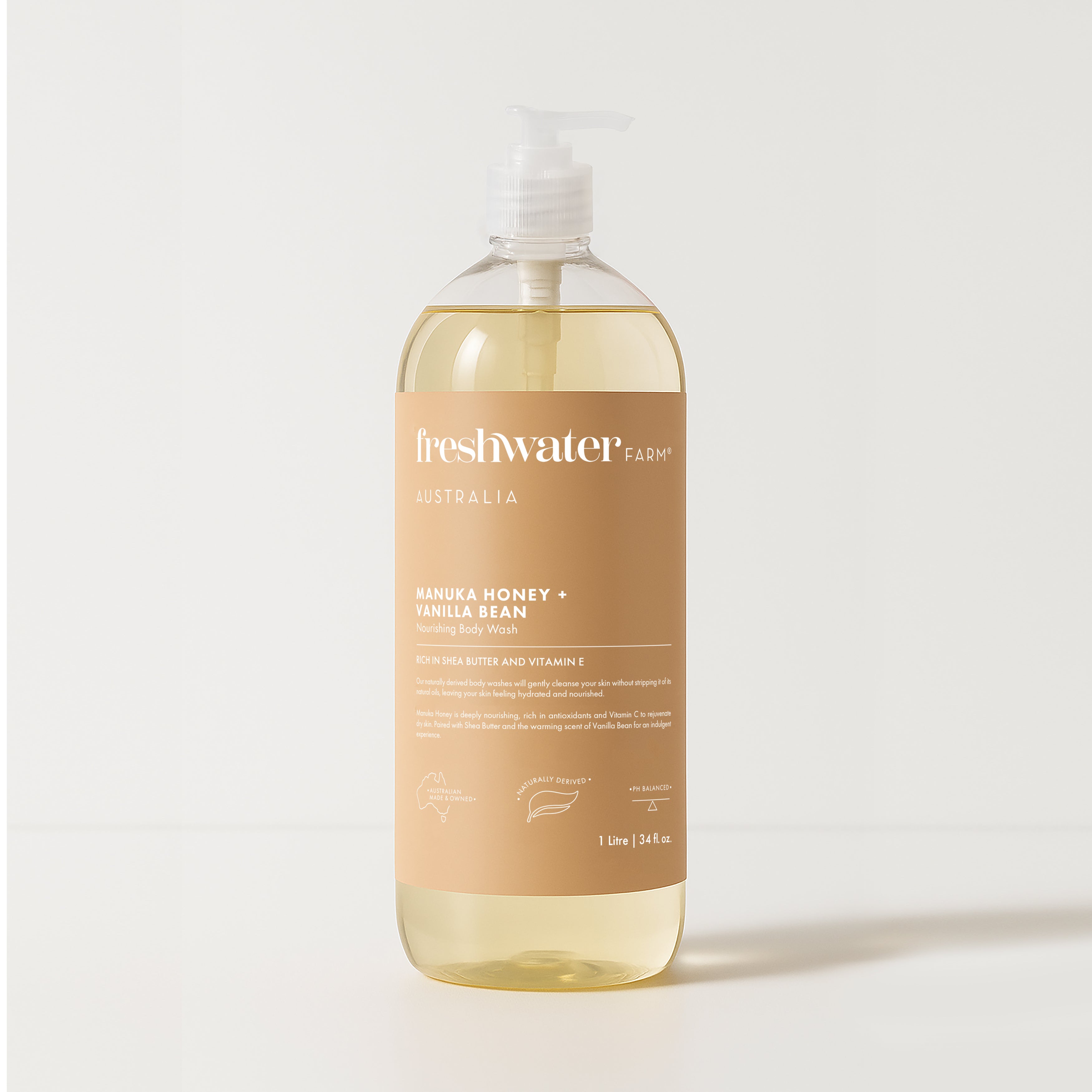 BODY WASH | Manuka Honey + Vanilla Bean 1 Litre