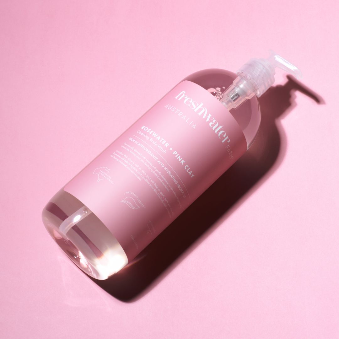 BODY WASH | Cleansing Rosewater + Pink Clay 1 Litre