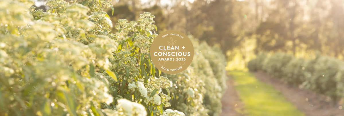 Freshwater Farm's Lemon Myrtle &amp; Manuka Honey Hand Wash Wins Gold at the Clean + Conscious Awards