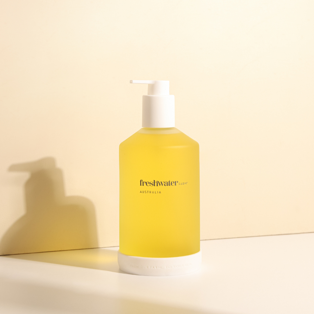 REFILLABLE GLASS BOTTLE | Revitalising Mandarin + Cedarwood Oil Hand Wash 500ml