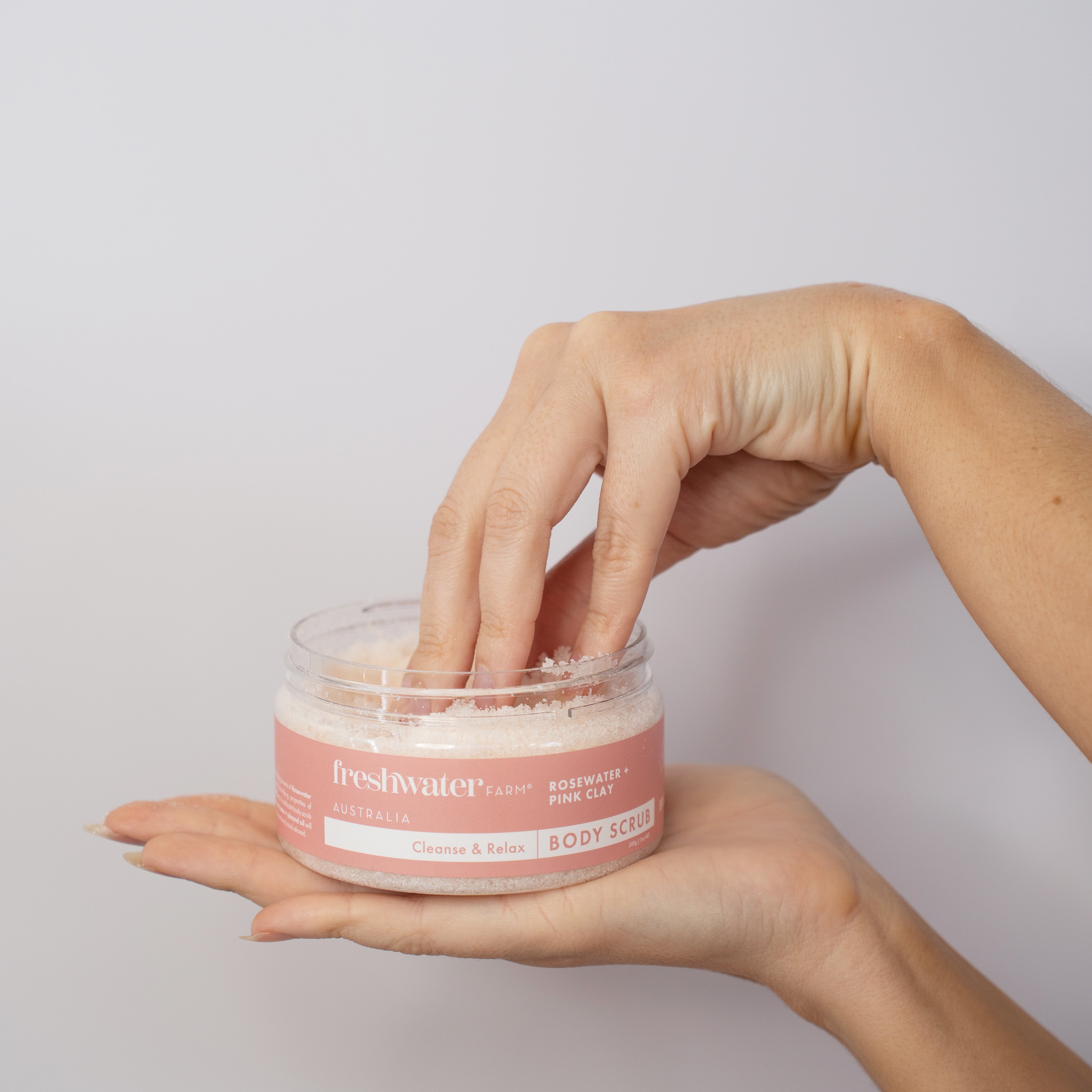 BODY SCRUB |  Cleansing Rosewater + Pink Clay 200g