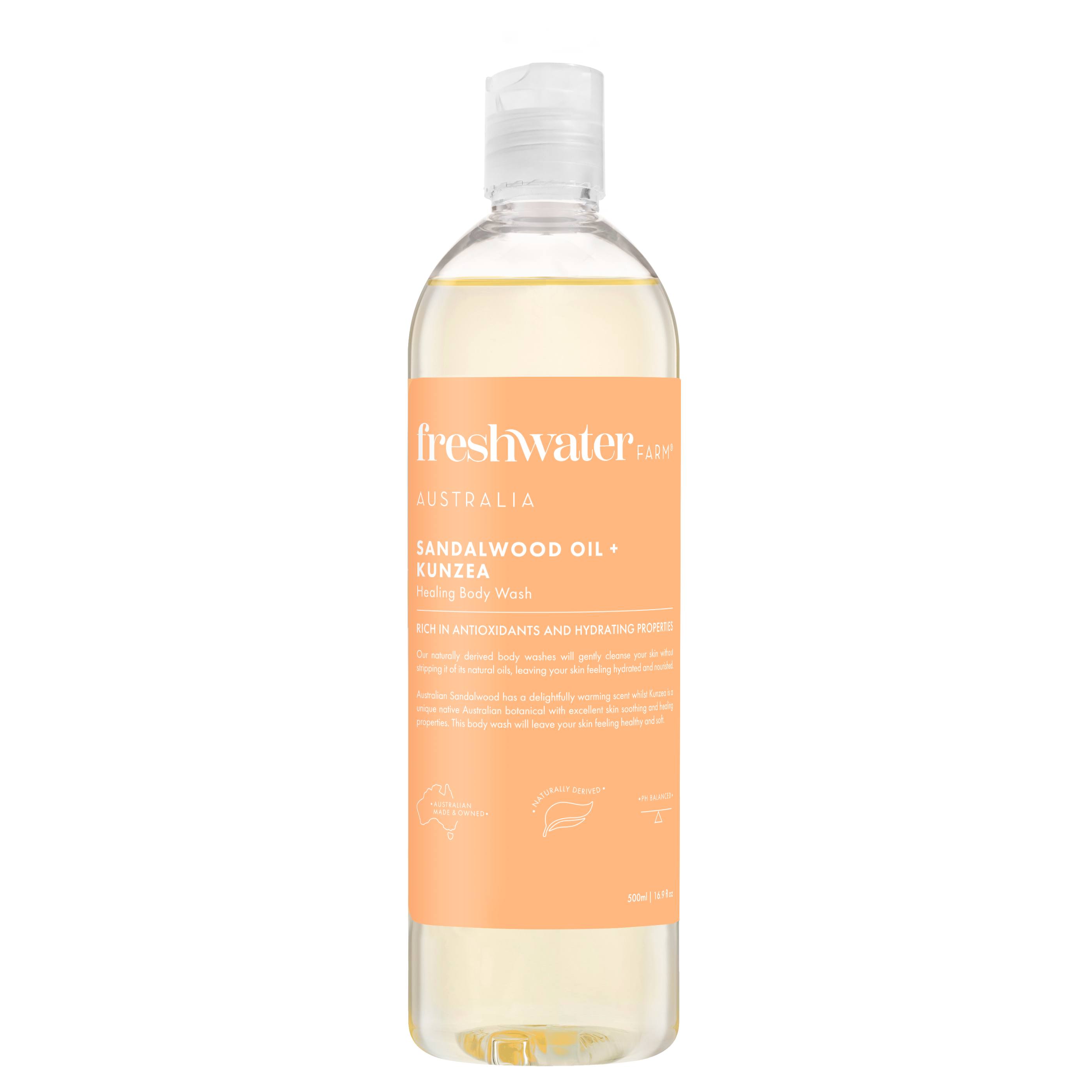 BODY WASH | Healing Sandalwood + Kunzea Oil 500ml